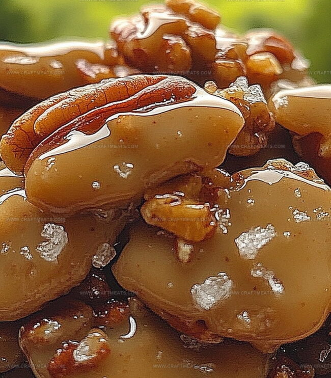 Quick Steps To Make Sea Salted Praline Pecan Clusters
