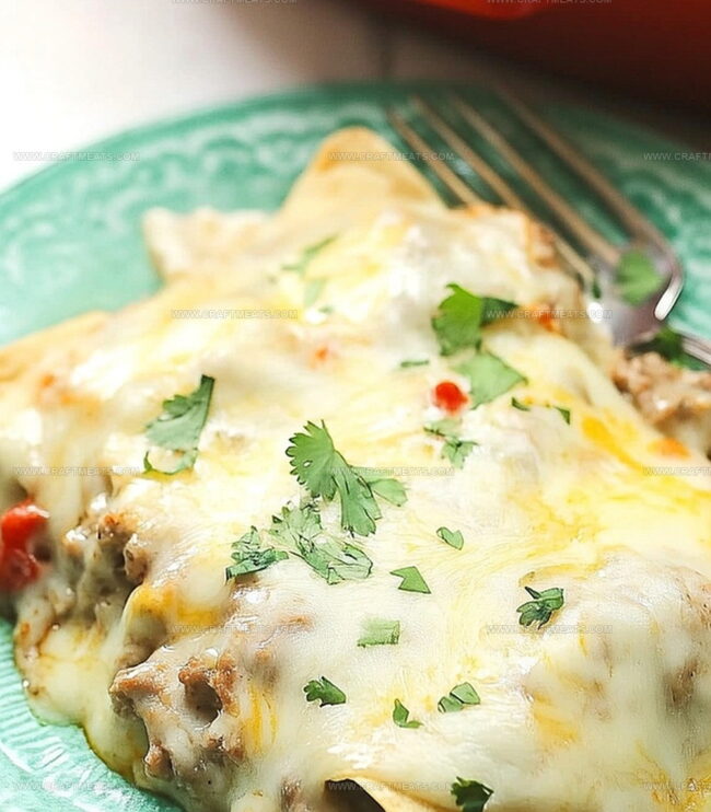 How To Roll And Bake Pot Breakfast Enchiladas