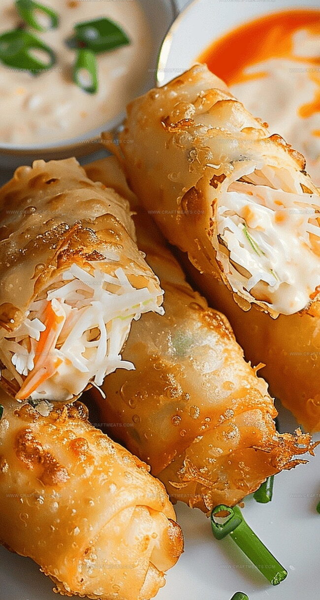 Crab Cake Spring Rolls Made Easy