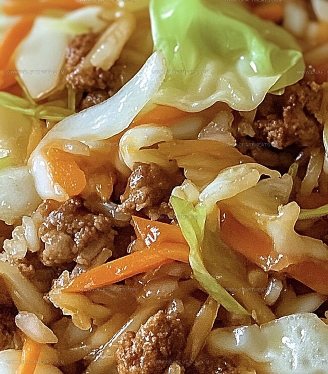 Cooking Steps For Egg Roll In A Bowl