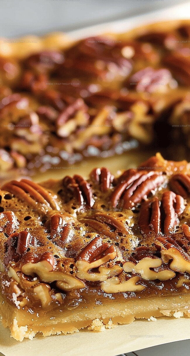 Pecan Pie Bars with a Shortbread Base