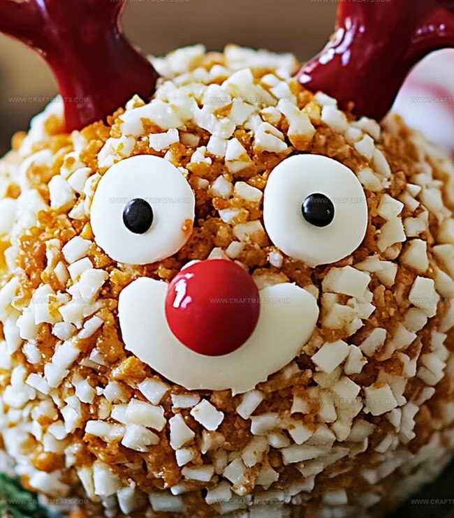 How To Shape Rudolph Christmas Cheese Ball
