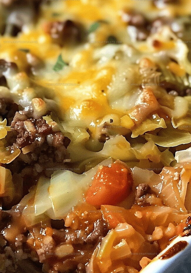 Instructions for Cabbage and Beef Casserole