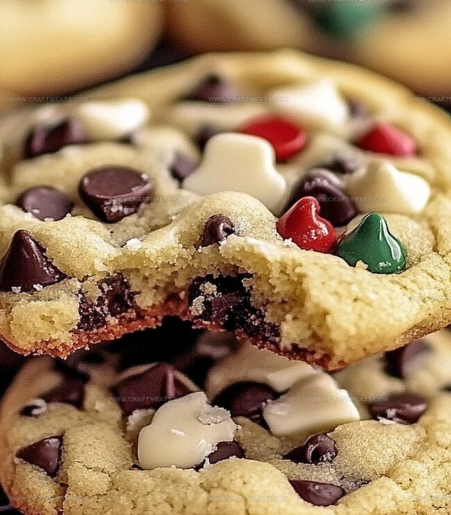 Steps To Bake Winter Wonderland Chocolate Chip Christmas Cookies