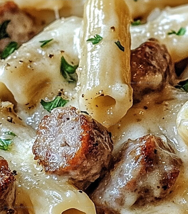 How To Cook Garlic Sausage Alfredo Rigatoni