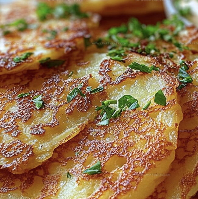 Instructions For Buttery German Potato Pancakes