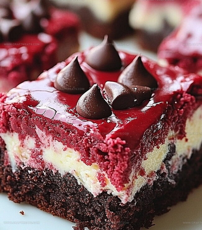 How To Bake Red Velvet Cheesecake Brownie Bars Smoothly