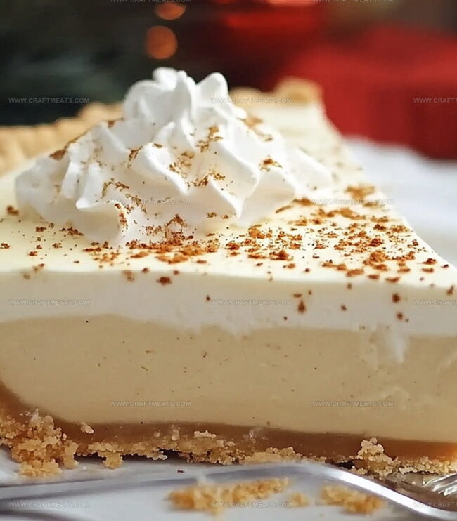 Simple Steps To No-Bake Eggnog Pie