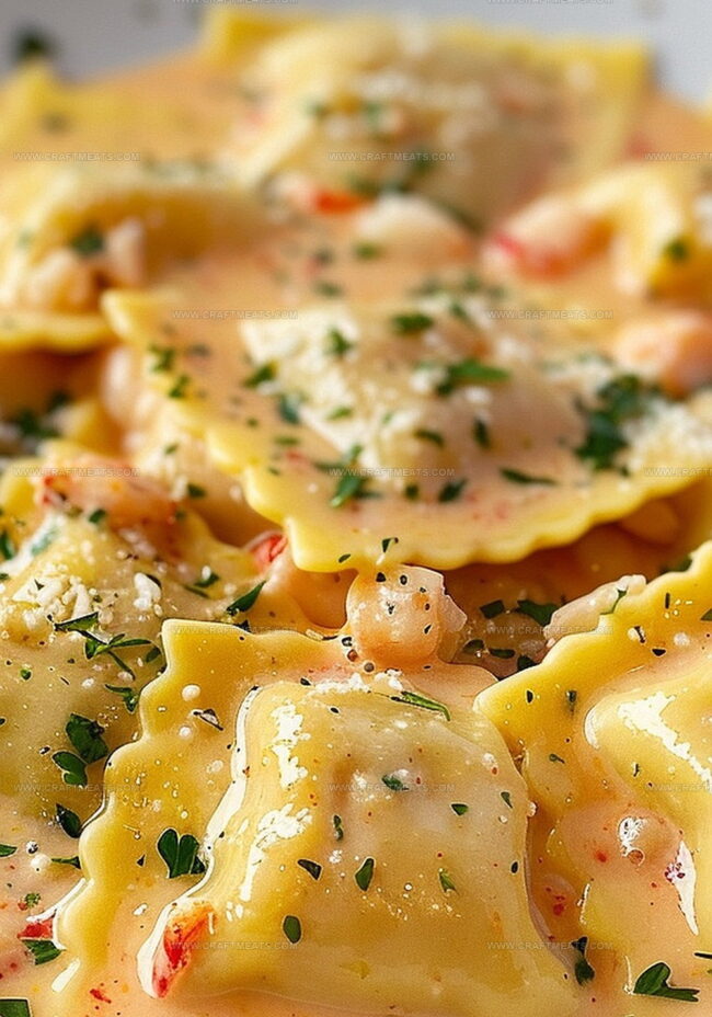 Cooking Steps for Lobster Ravioli with Butter Sauce