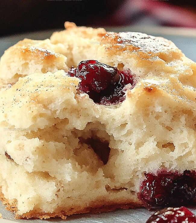 Making Cranberry-Cinnamon Skillet Biscuits Step By Step