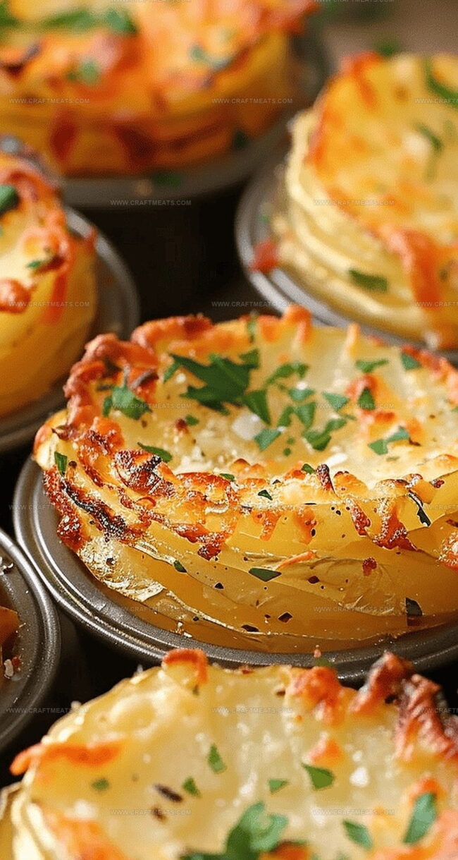 Parmesan Potato Towers in Muffin Cups: A Cheesy Showstopper