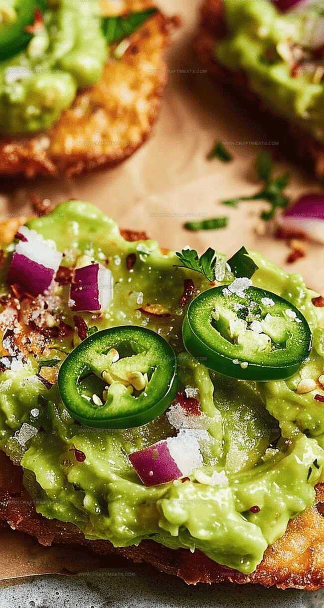 Spicy Smashed Avocado Hash Brown Toasts Add Crunch and Heat