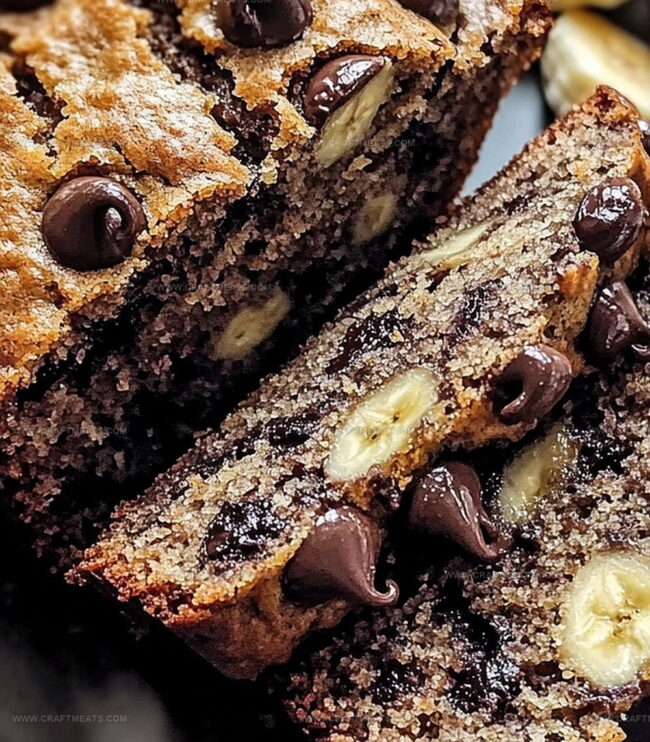 How To Make Super Moist Chocolate Chip Banana Bread Sweet And Soft