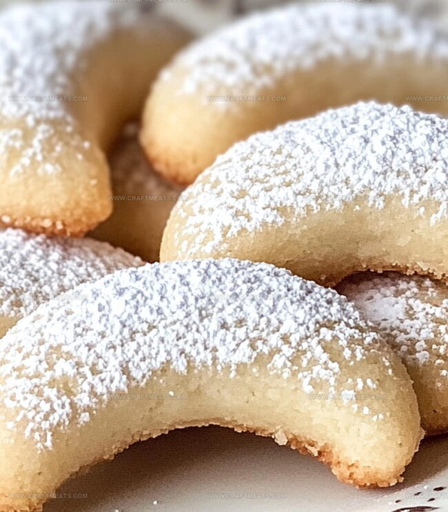 How To Bake Almond Crescent Cookies Golden