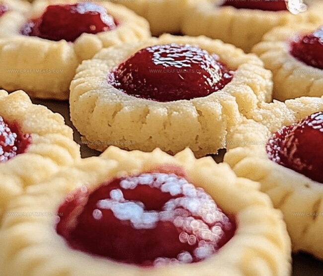 How To Bake Raspberry Almond Shortbread Thumbprint Cookies