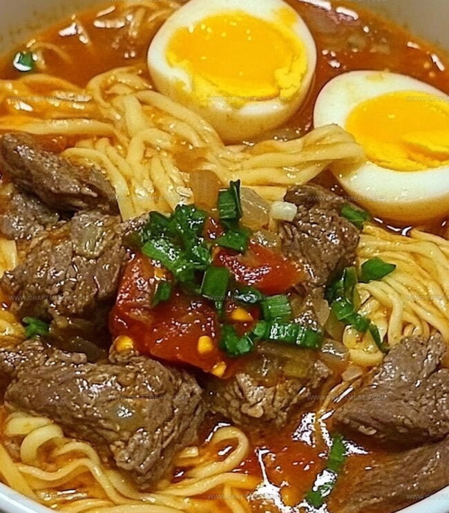 Cooking Steps For Tomato Egg And Beef Noodle Soup Recipe