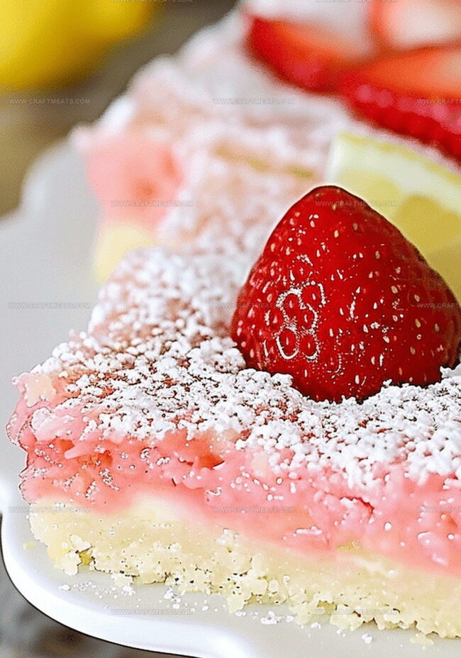 How to Bake Strawberry Lemonade Bars from Scratch