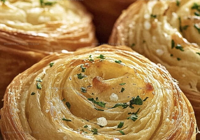 How To Make Cheesy Garlic Cruffin In Steps