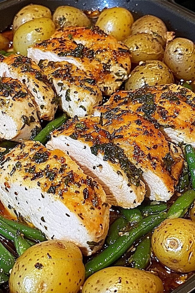 Why One-Pan Garlic Herb Chicken with Potatoes & Green Beans Hits the Spot