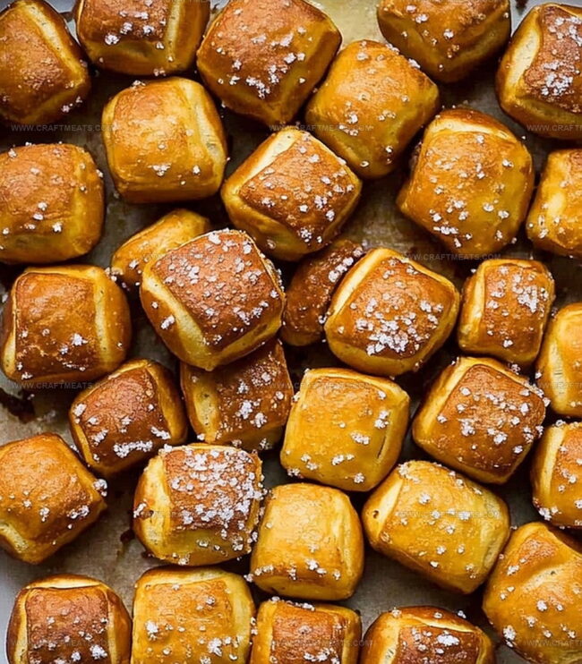 Steps To Make Homemade Soft Pretzel Bites