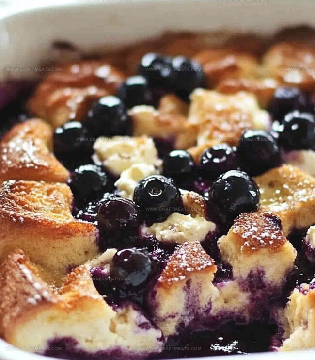 How To Make Blueberry & Cream Cheese French Toast Casserole