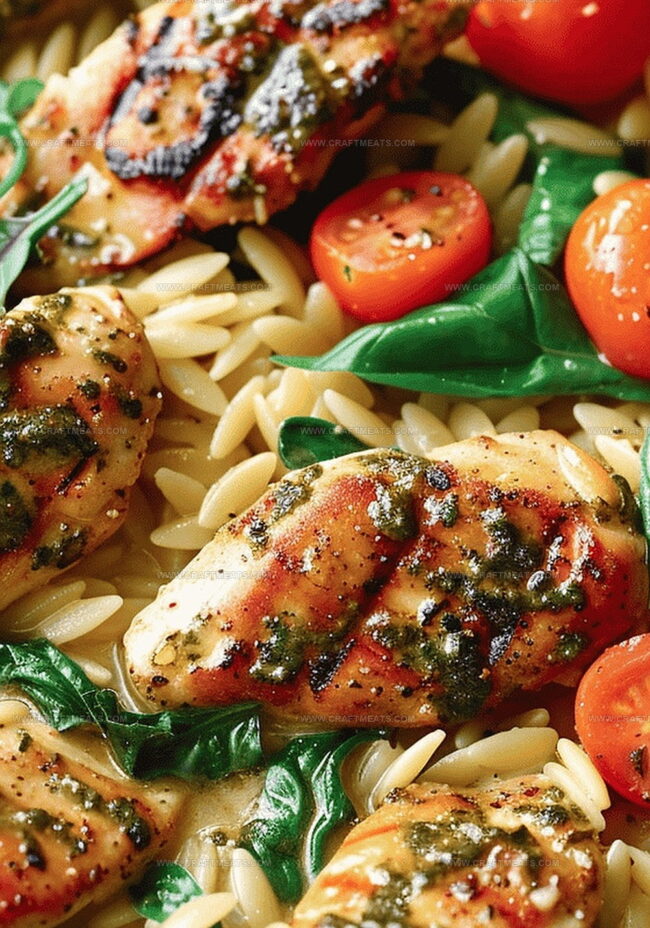 How to Cook Chicken Orzo with Spinach and Tomatoes