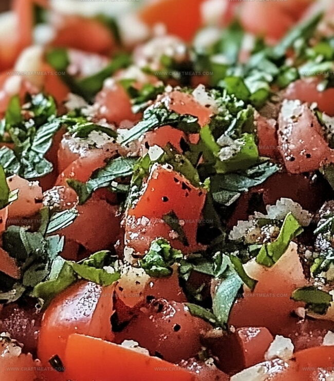 Instructions To Make Creamy Bruschetta Dip