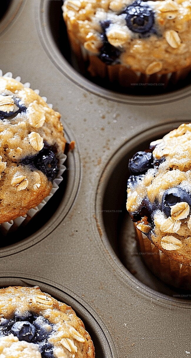 Blueberry Oat Greek Yogurt Muffins Are Moist and Full of Goodness