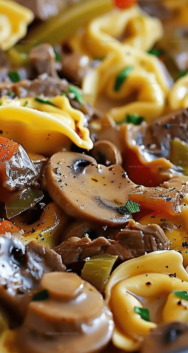 Why Philly Cheesesteak Tortellini Delight Is Pure Comfort