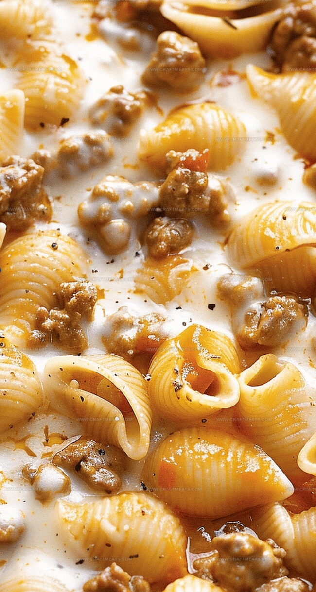 Creamy Beef and Shells That Warm the Soul