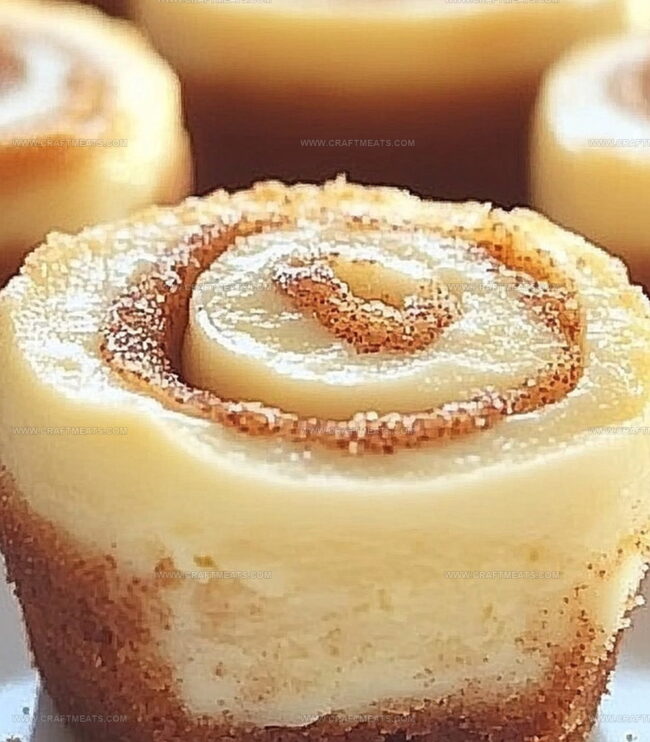 How To Make Mini Cinnamon Roll Cheesecakes