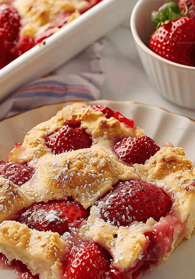 How to Bake Strawberry Cobbler with a Golden Top