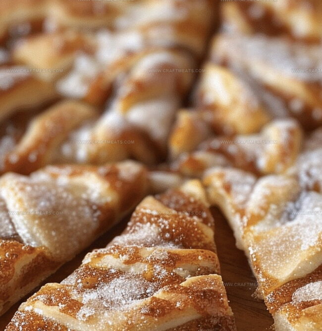 How To Roll And Bake Cinnamon-Sugar Pizza With Crescent Rolls