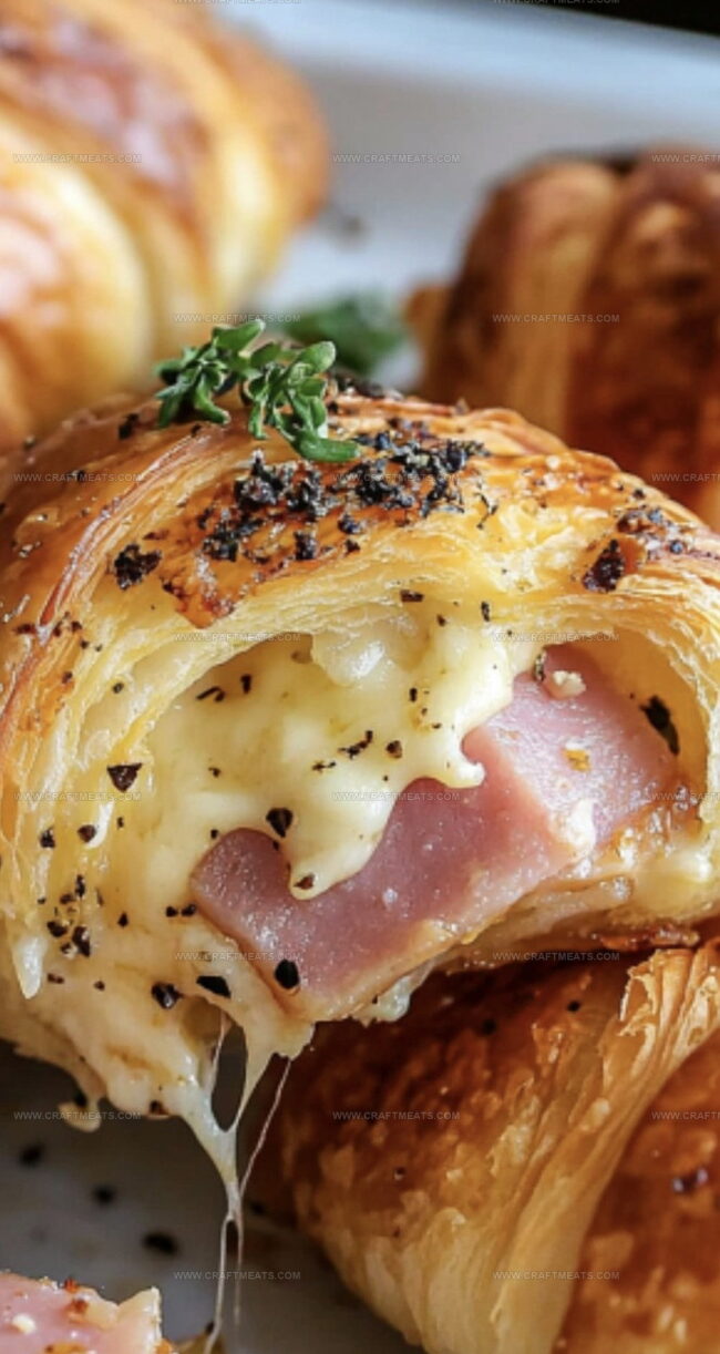 Why Baked Ham And Cheese Croissants Hit The Spot