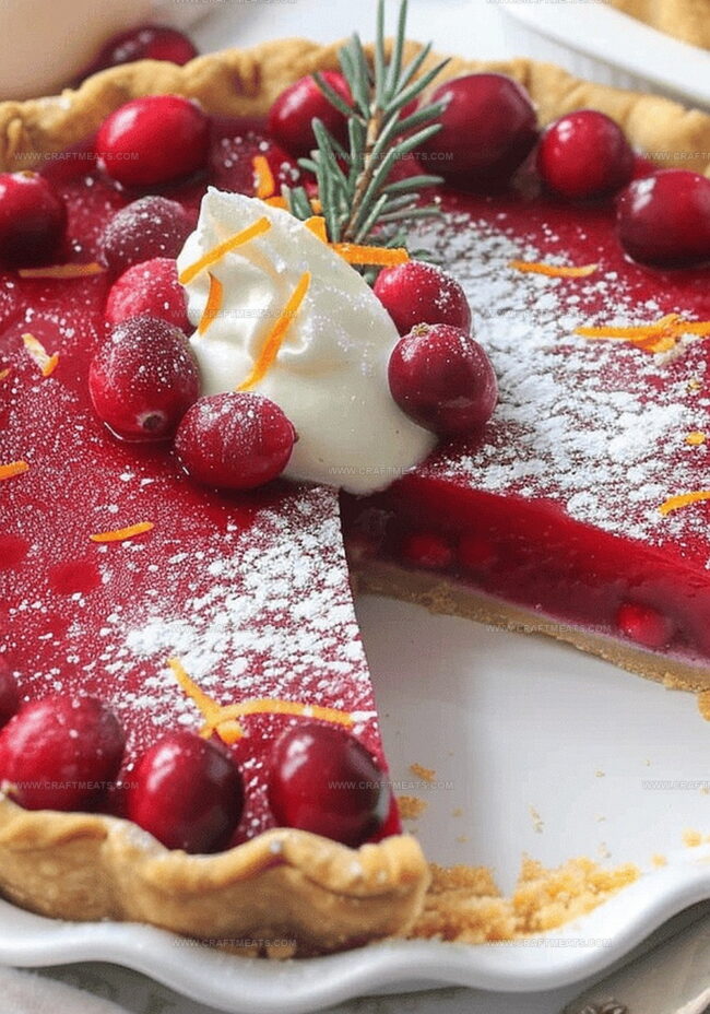 How to Bake a Beautiful Cranberry Custard Pie