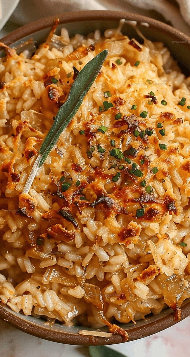 Why French Onion Soup Risotto Is a Rich Experience