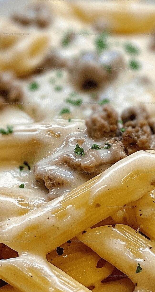 Why Creamy Beef Penne with Garlic Butter and Cheese Tastes So Rich