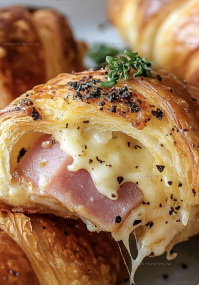 How To Make Baked Ham And Cheese Croissants