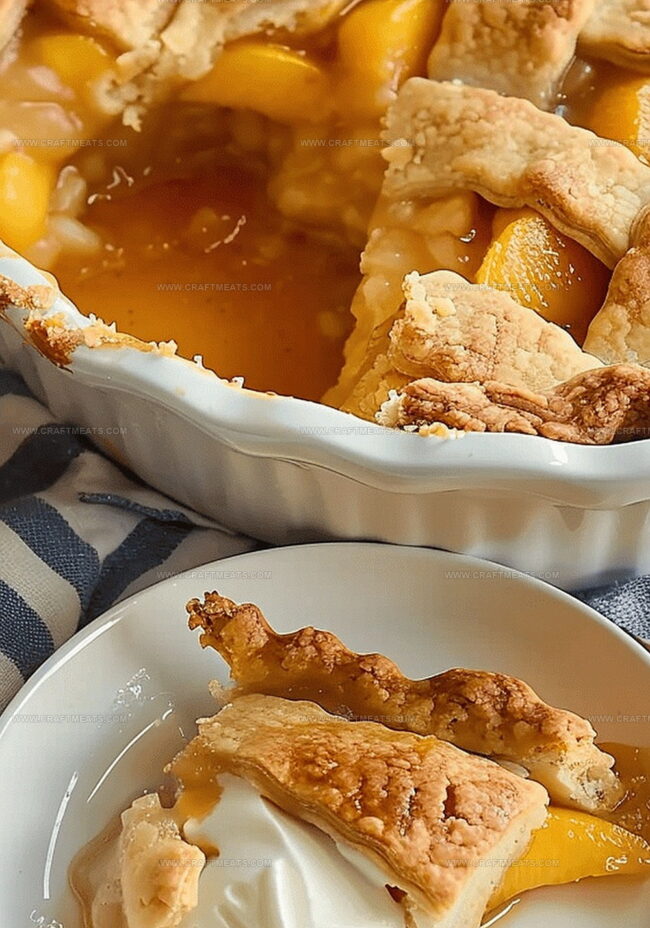 How to Make a Simple Peach Delight Cobbler