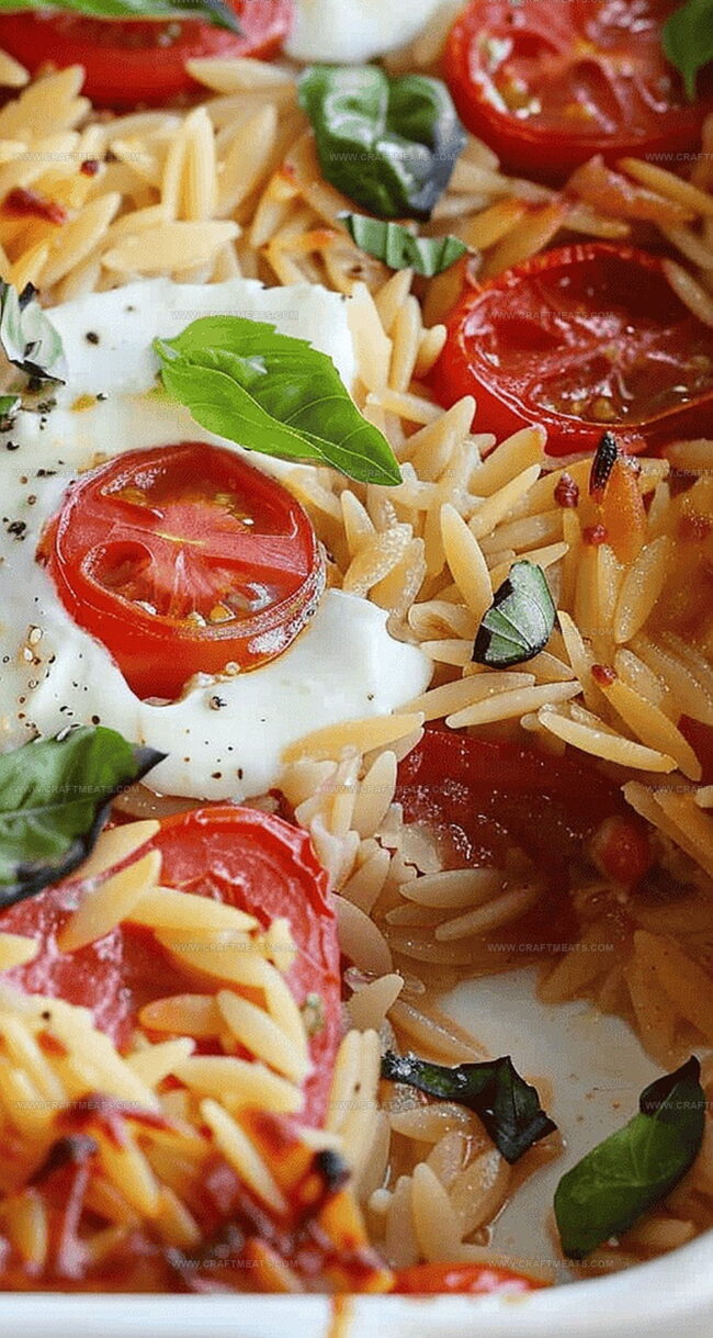 Reasons to Try Caprese Orzo Bake
