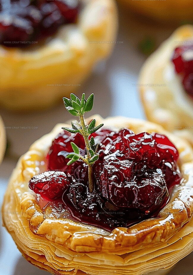 How to Make Cranberry and Brie Puff Pastry Cups
