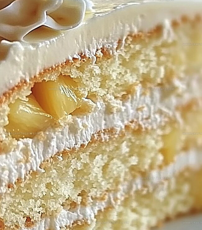 How To Build Layers For White Chocolate Cake With Pineapple Filling