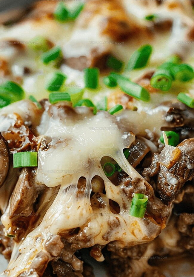 How to Make a Hearty Mushroom Cheeseburger Casserole