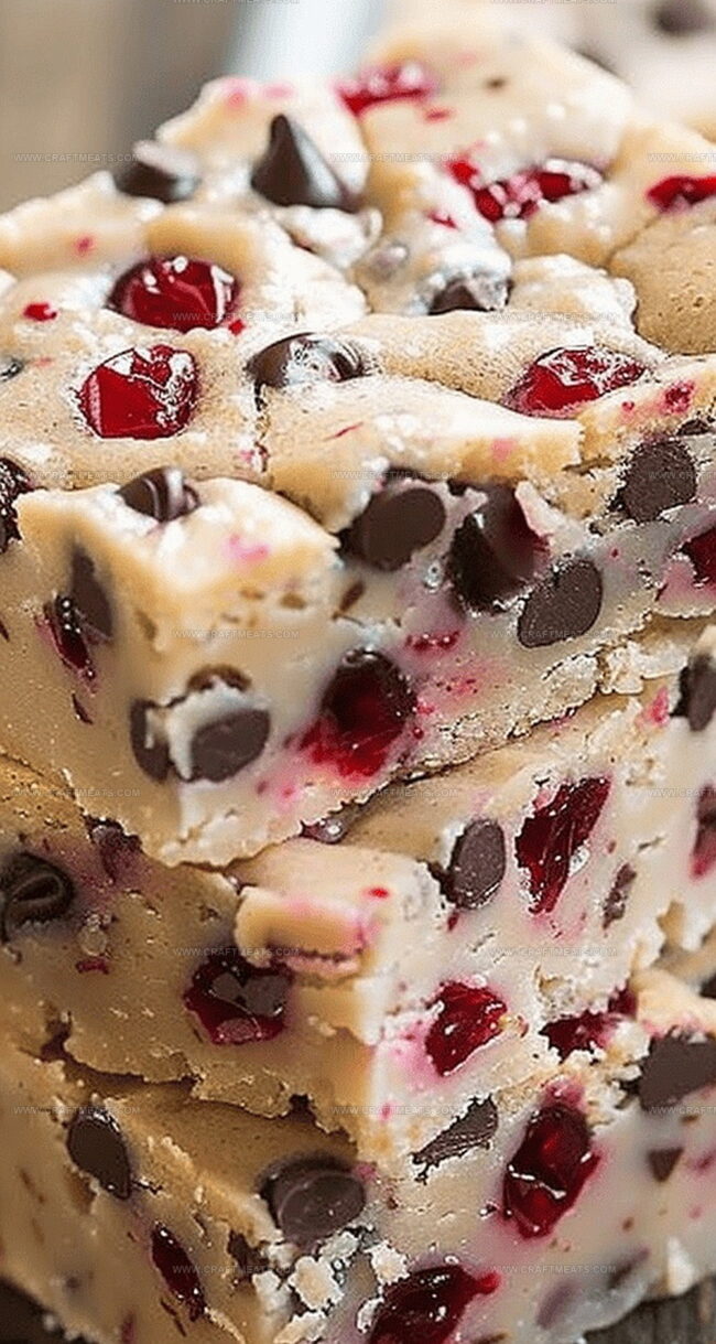 Chocolate Chip Maraschino Cherry Shortbread Bars Are a Sweet Surprise