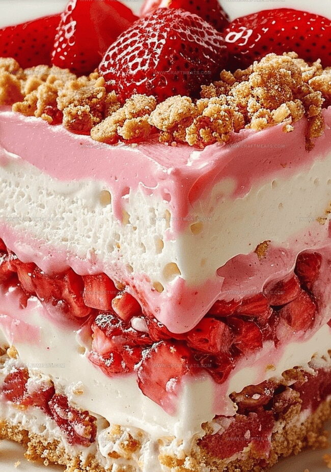 Instructions to Make Strawberry Delight Layered Cake