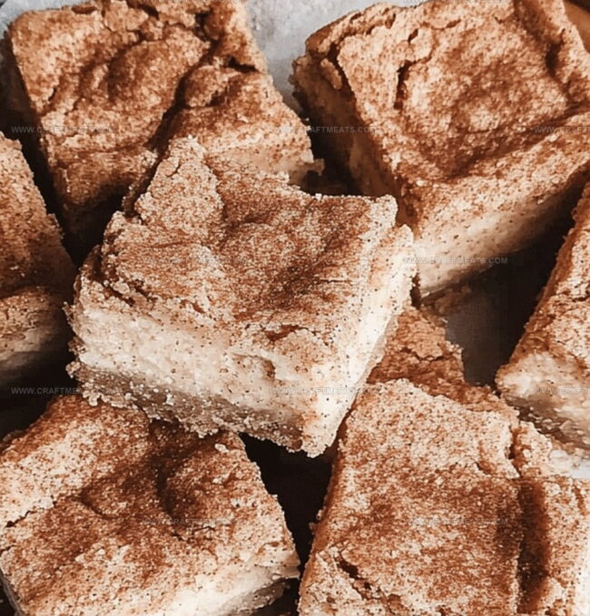Steps To Bake Homemade Snickerdoodle Cheesecake Bars
