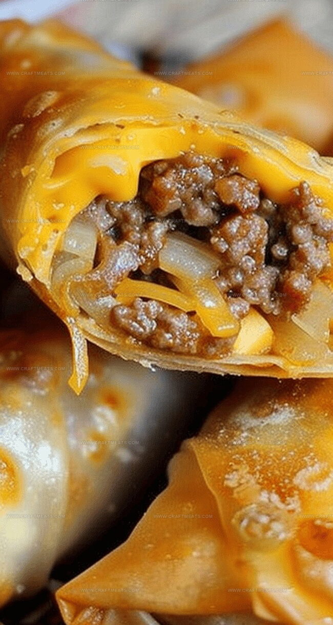 Cheeseburger Spring Rolls – A Game Day Hit