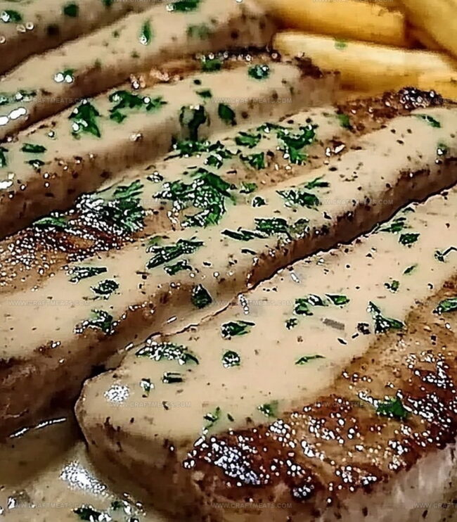Steps To Cook Steak With Garlic Cream Sauce