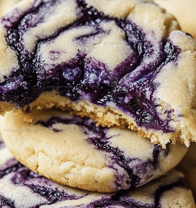 How To Bake Easy Blueberry Cheesecake Swirl Cookie Recipe