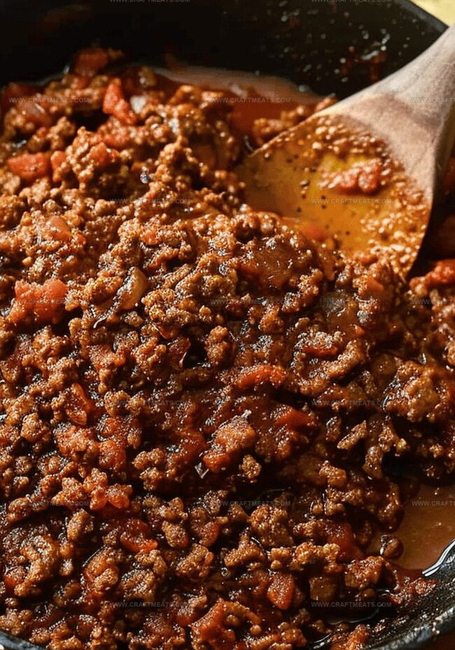 Cooking Steps for Chili-Infused Taco Filling